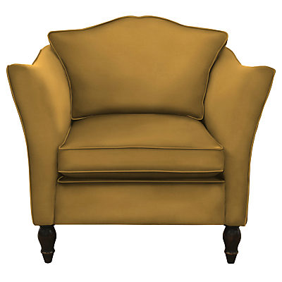 Duresta Vaughan Armchair, Umber Leg Harrow Velvet Mustard